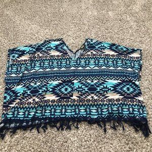 dont you dare womens tribal aztec pront boho fringe size xl